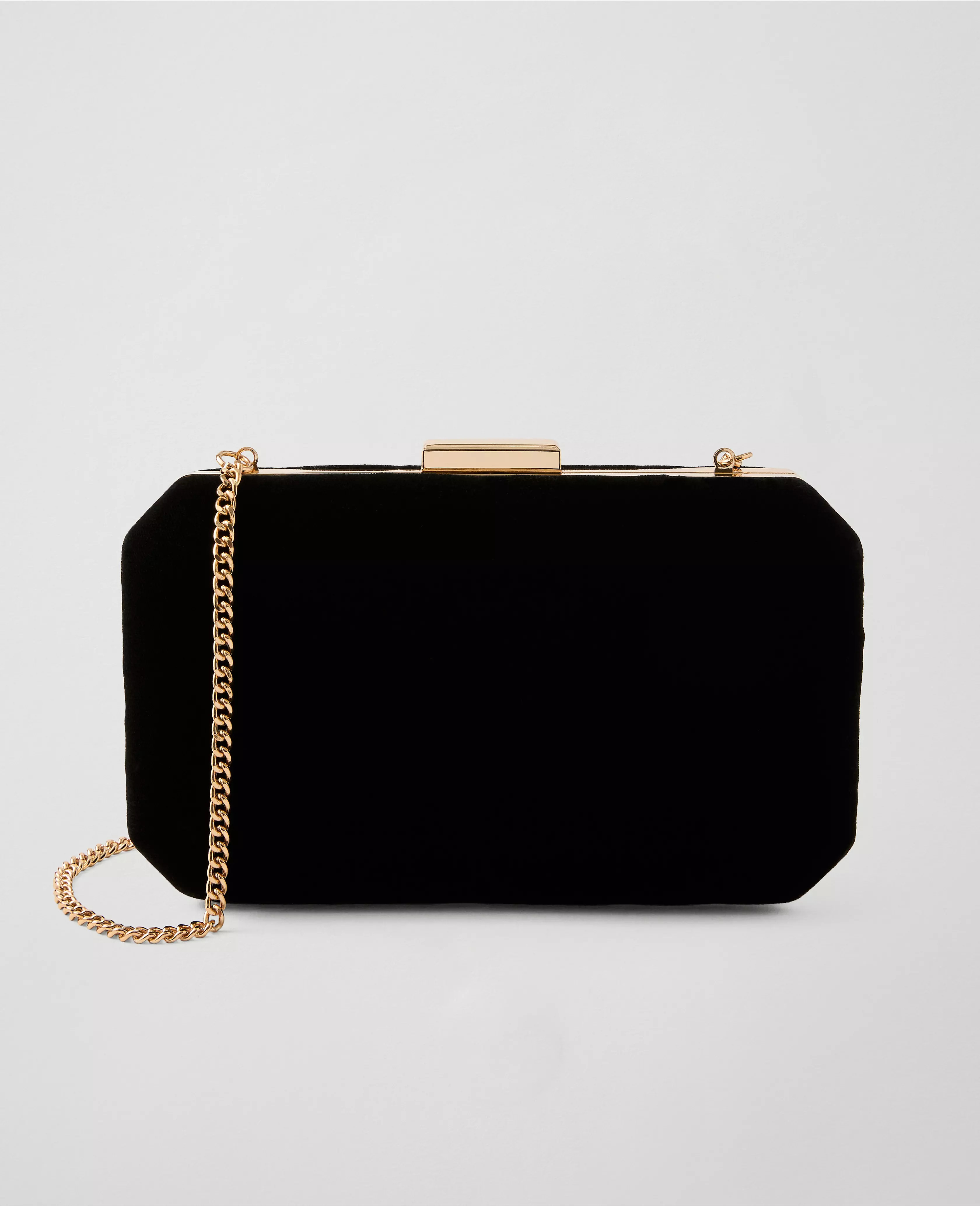 Beveled Velvet Clutch | Ann Taylor