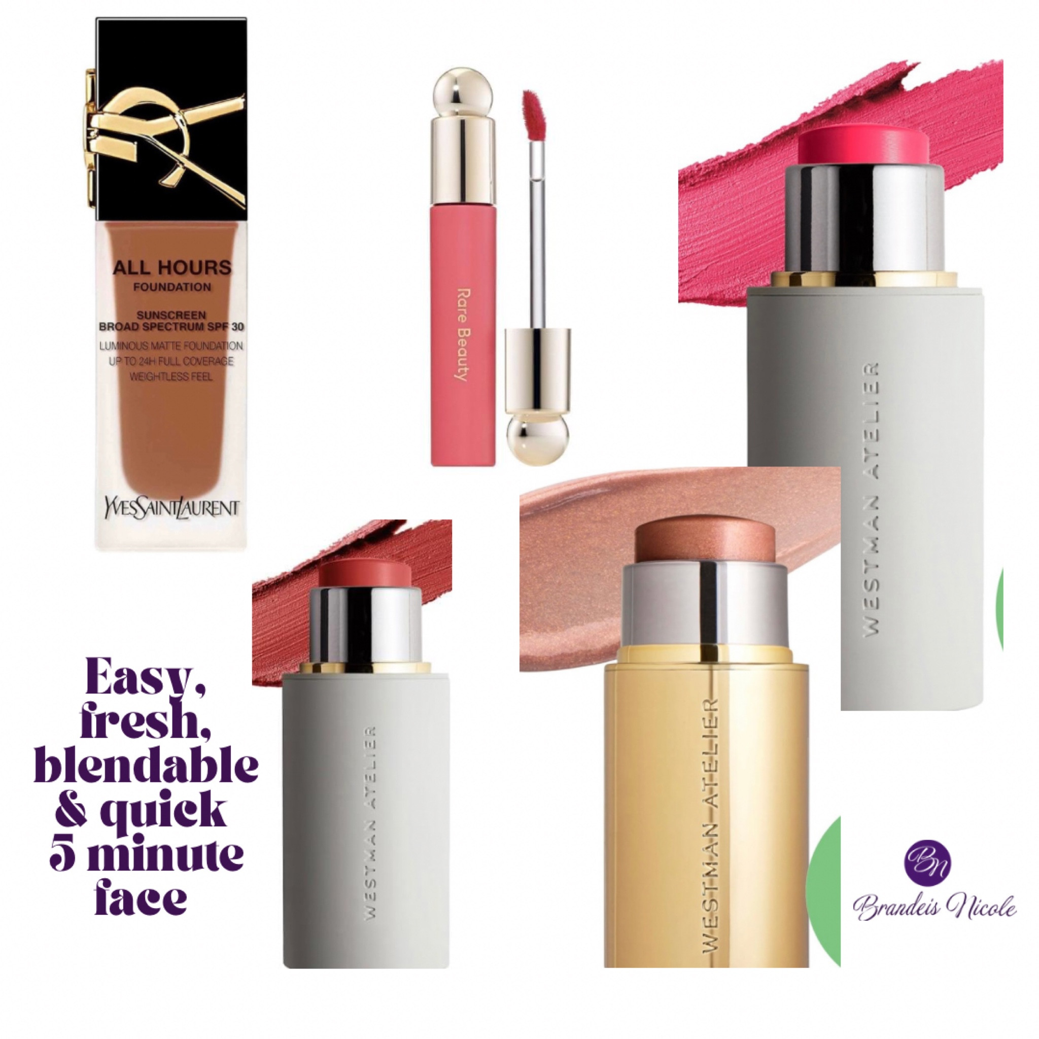 I was able to create a really easy, fresh look perfect for spring with these formulas. Easy to apply with your fingers or use a brush to pump the intensity up  

#LTKstyletip #LTKBeautySale #LTKsalealert