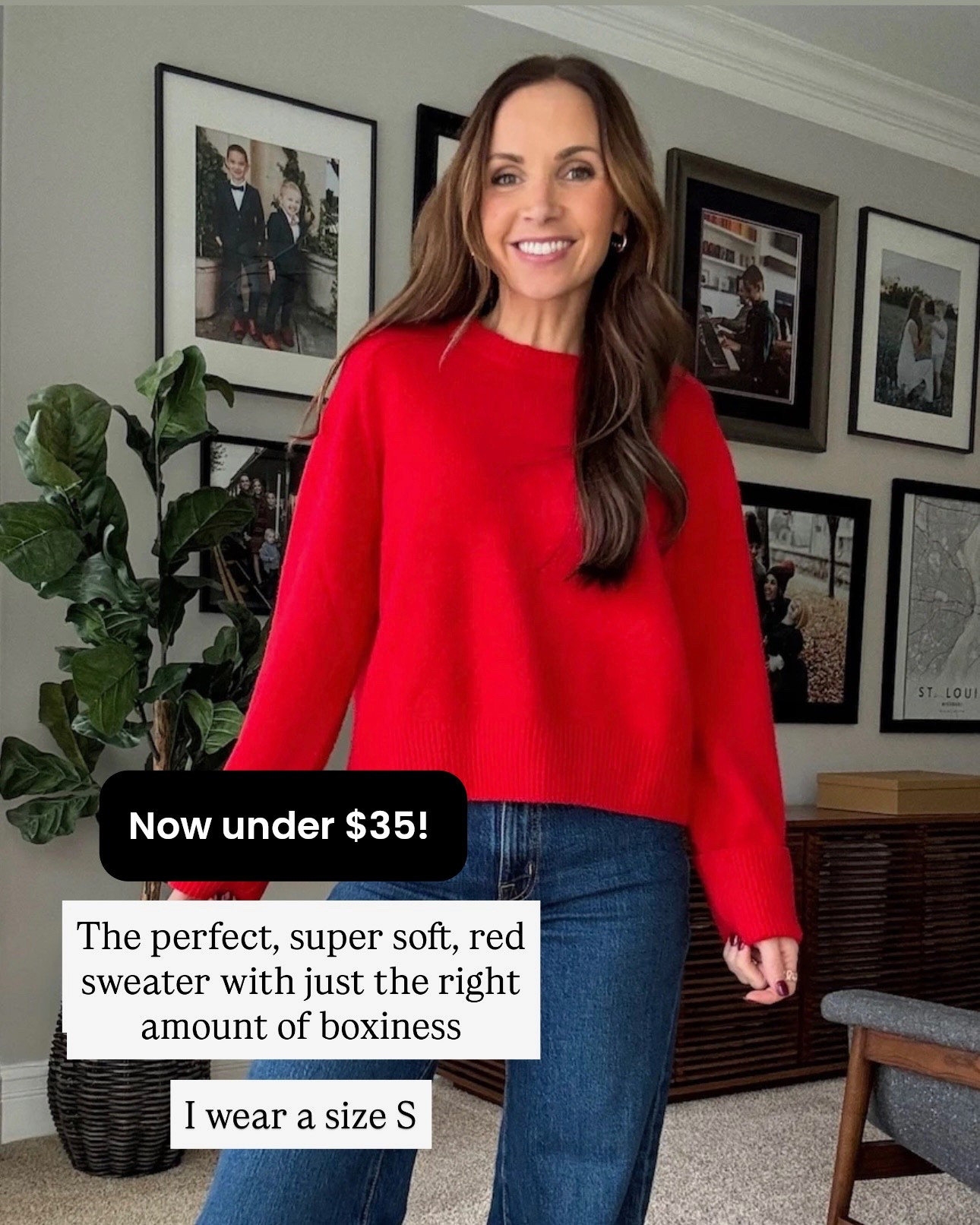 Just saw my favorite red sweater is on marked down + an additional 20% off with code DENIMAF

#LTKSaleAlert