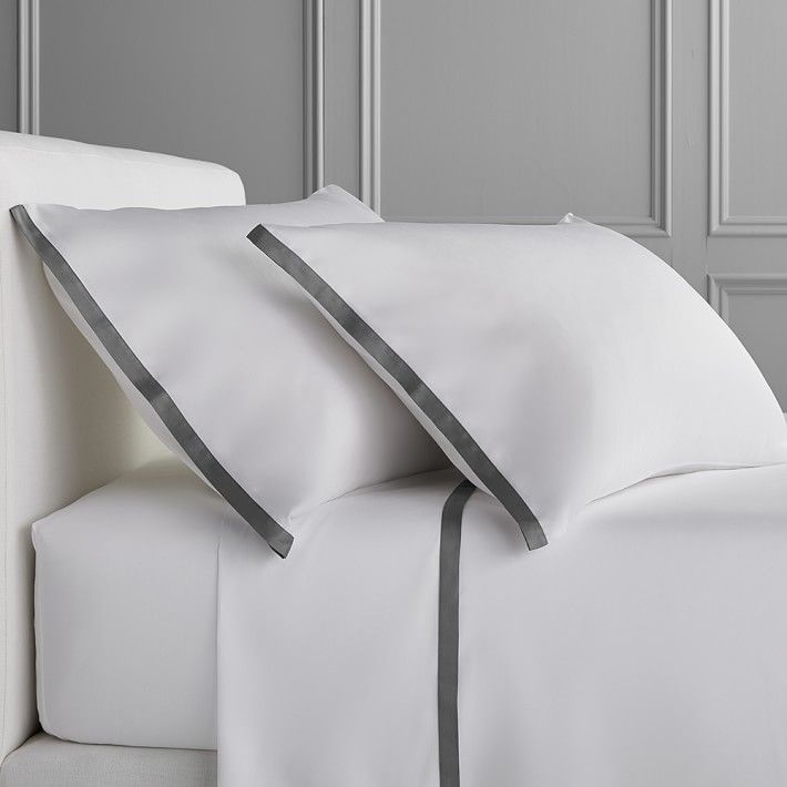 Chambers® Italian Border 300TC Sateen Sheet Set | Williams Sonoma | Williams-Sonoma