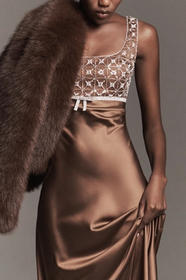 Saylor Sleeveless Embellished Square-Neck Maxi Dress | Anthropologie (US)