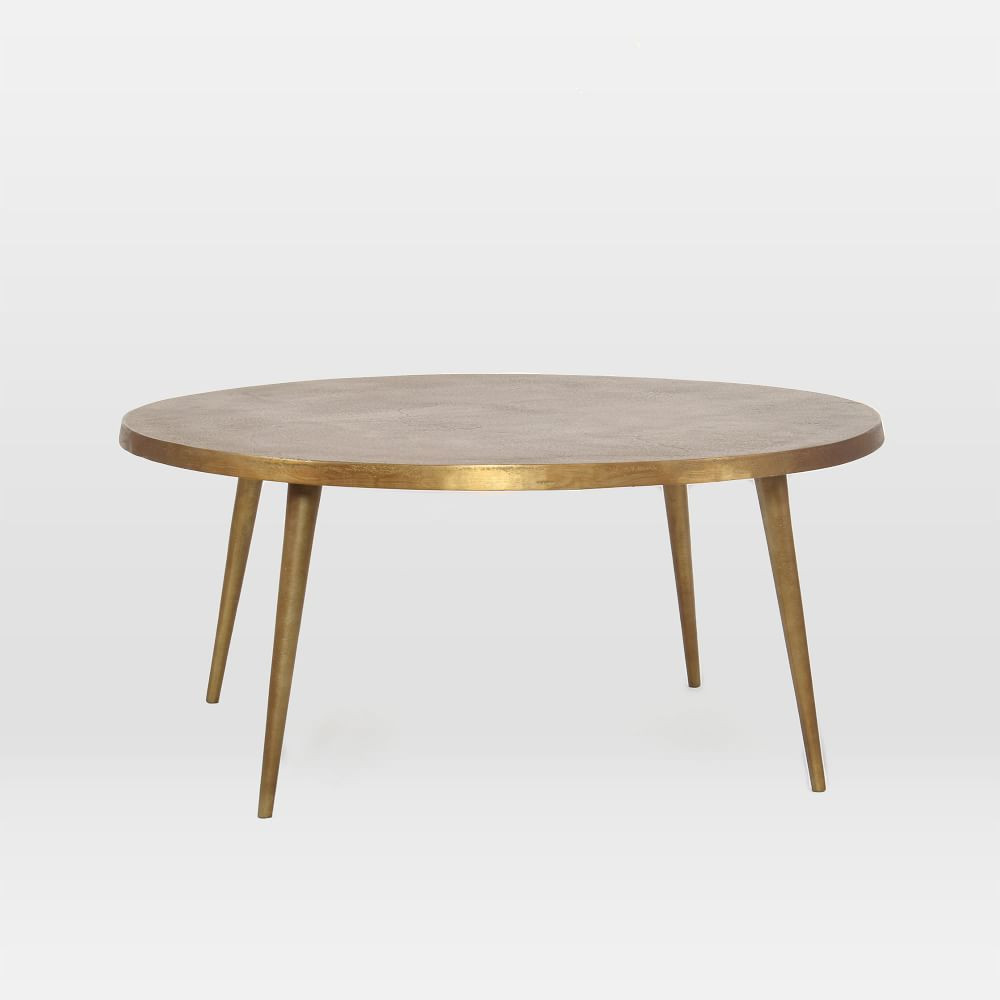 Cast Coffee Table - Antique Brass | West Elm (US)