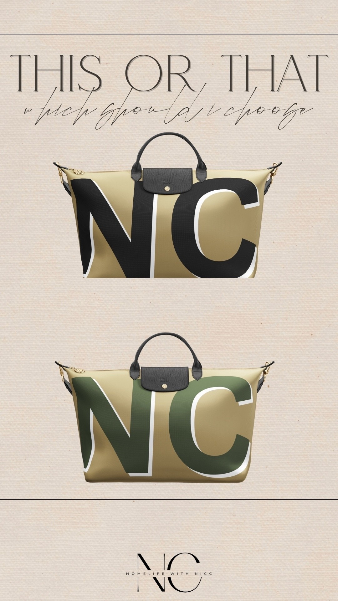 Which of these Longchamp My Pliage Large Travel Bags would you build and customize?? I love the black but I saw the dark green on a few Instagram reels and I LOVE IT!!! 😍 

#LTKTravel #LTKselfcare #LTKmomlife