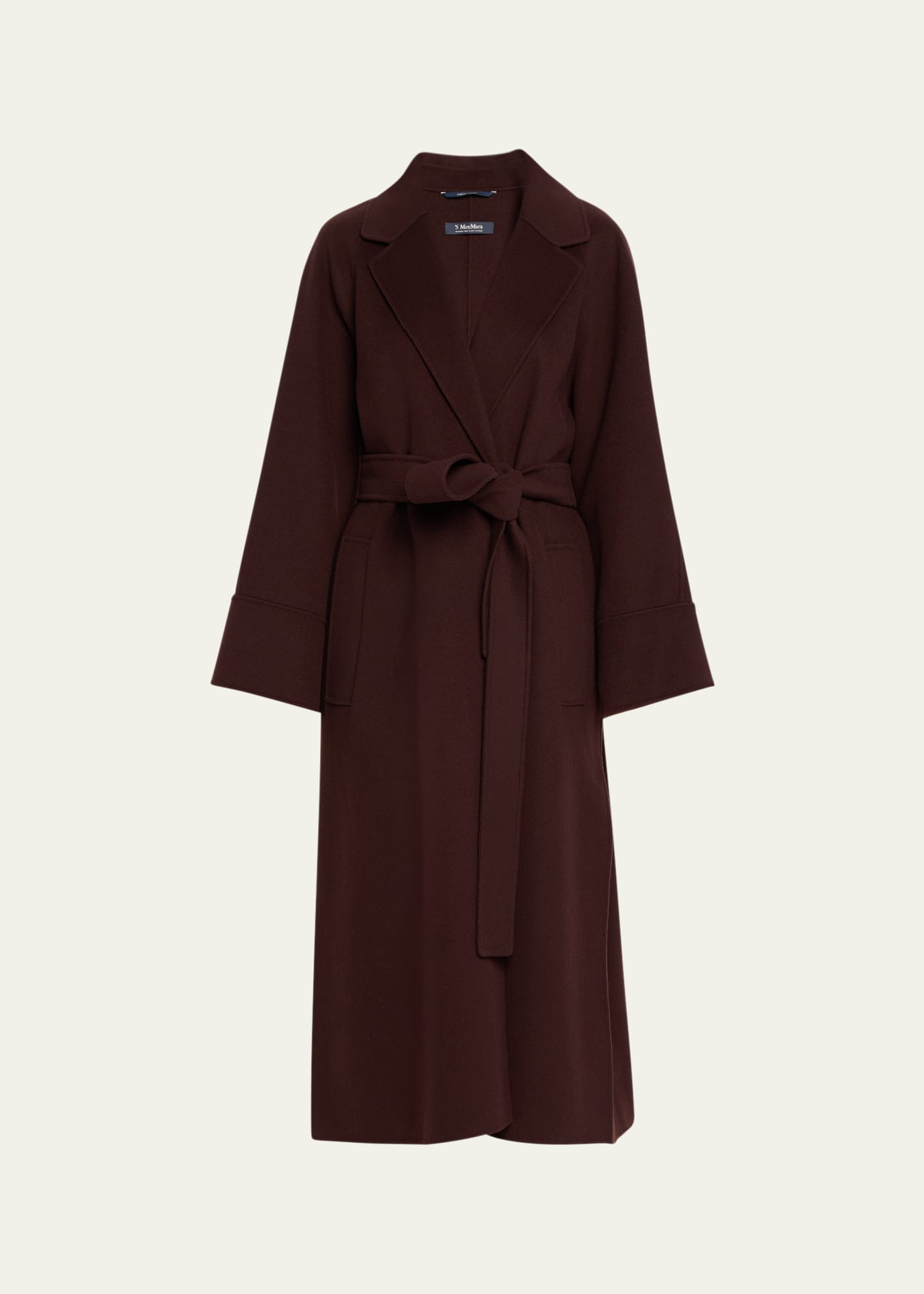 Max Mara Agata Wool Belted Top Coat | Bergdorf Goodman