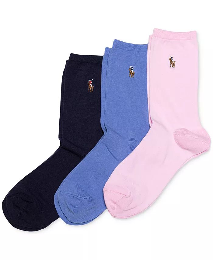 Women's 3-Pk. Solid Slack Socks | Macy's