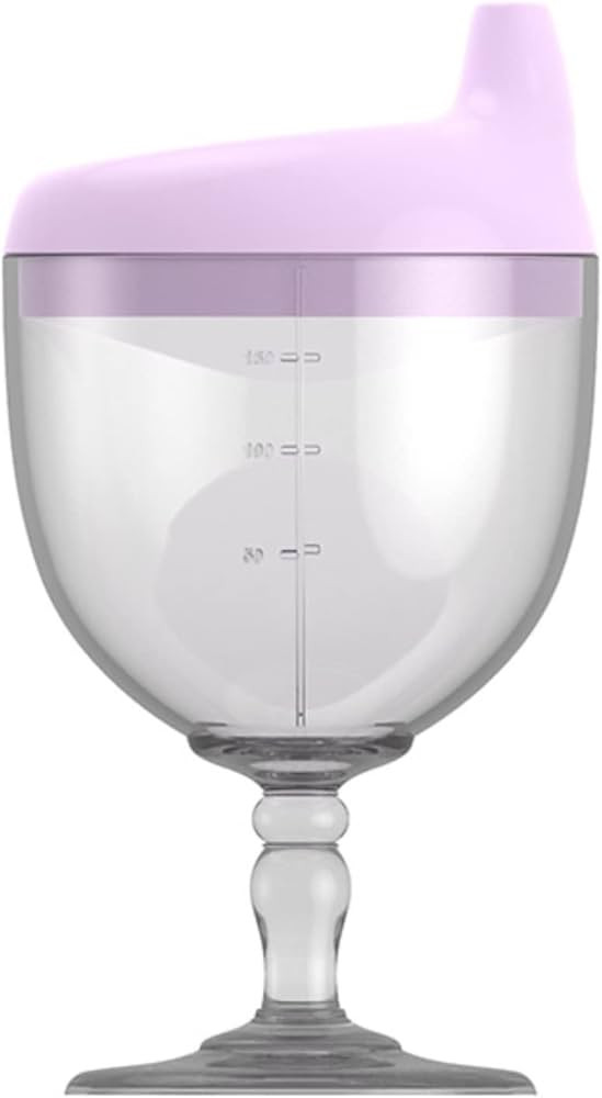 Princess Themed Fancy Wine Glass Sippy Cup No Spill for Baby Girl 12+ Months, Goblet Style Great ... | Amazon (US)