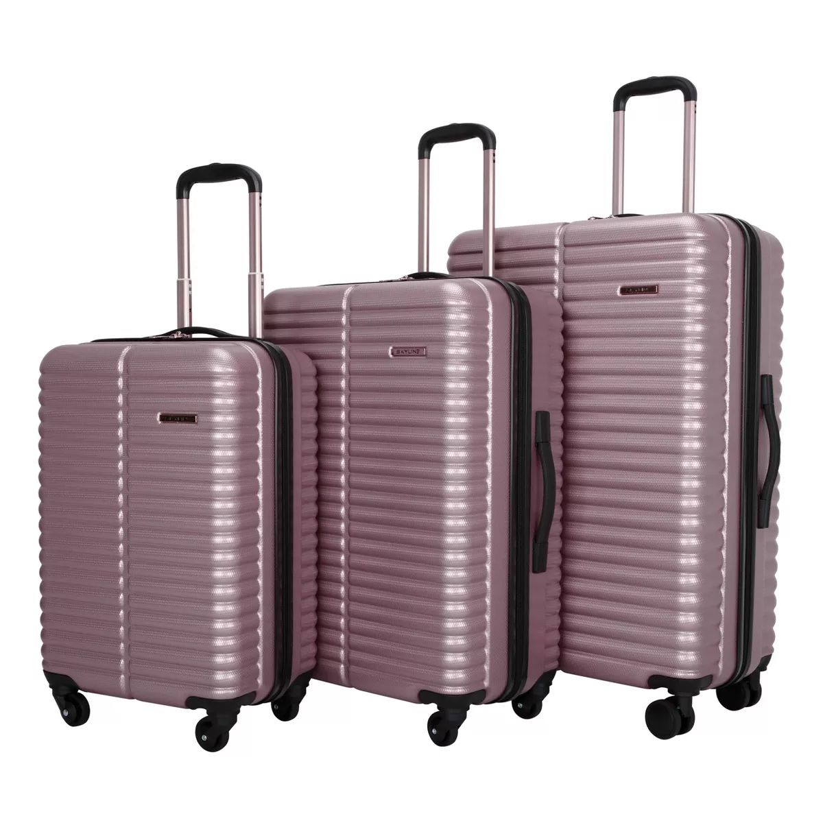 Skyline 3pc Hardside Checked Spinner Luggage Set | Target