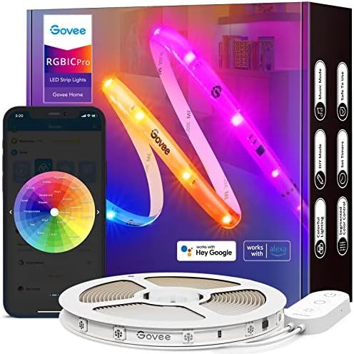 Govee RGBIC LED Strip Lights, 32.8ft Smart LED Strips Work with Alexa and Google Assistant, WiFi ... | Amazon (US)