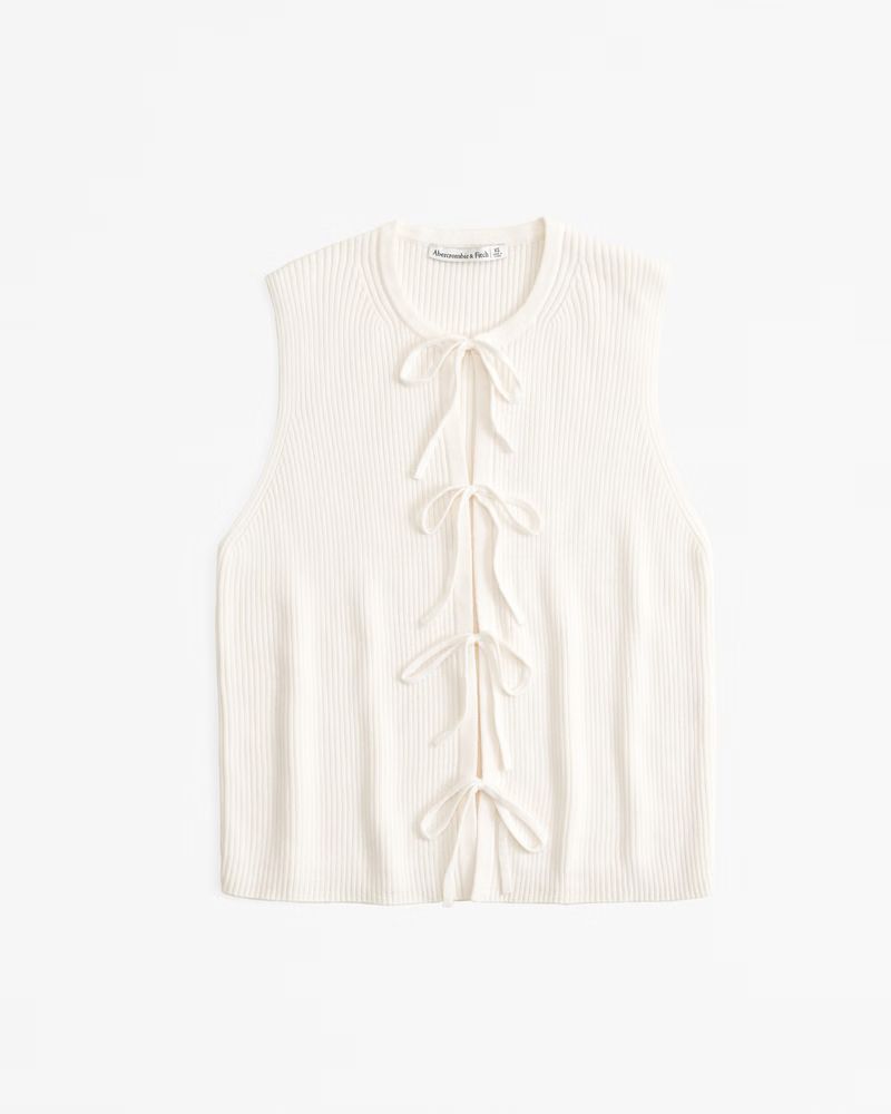 Tie-Front Sweater Vest | Abercrombie & Fitch (US)