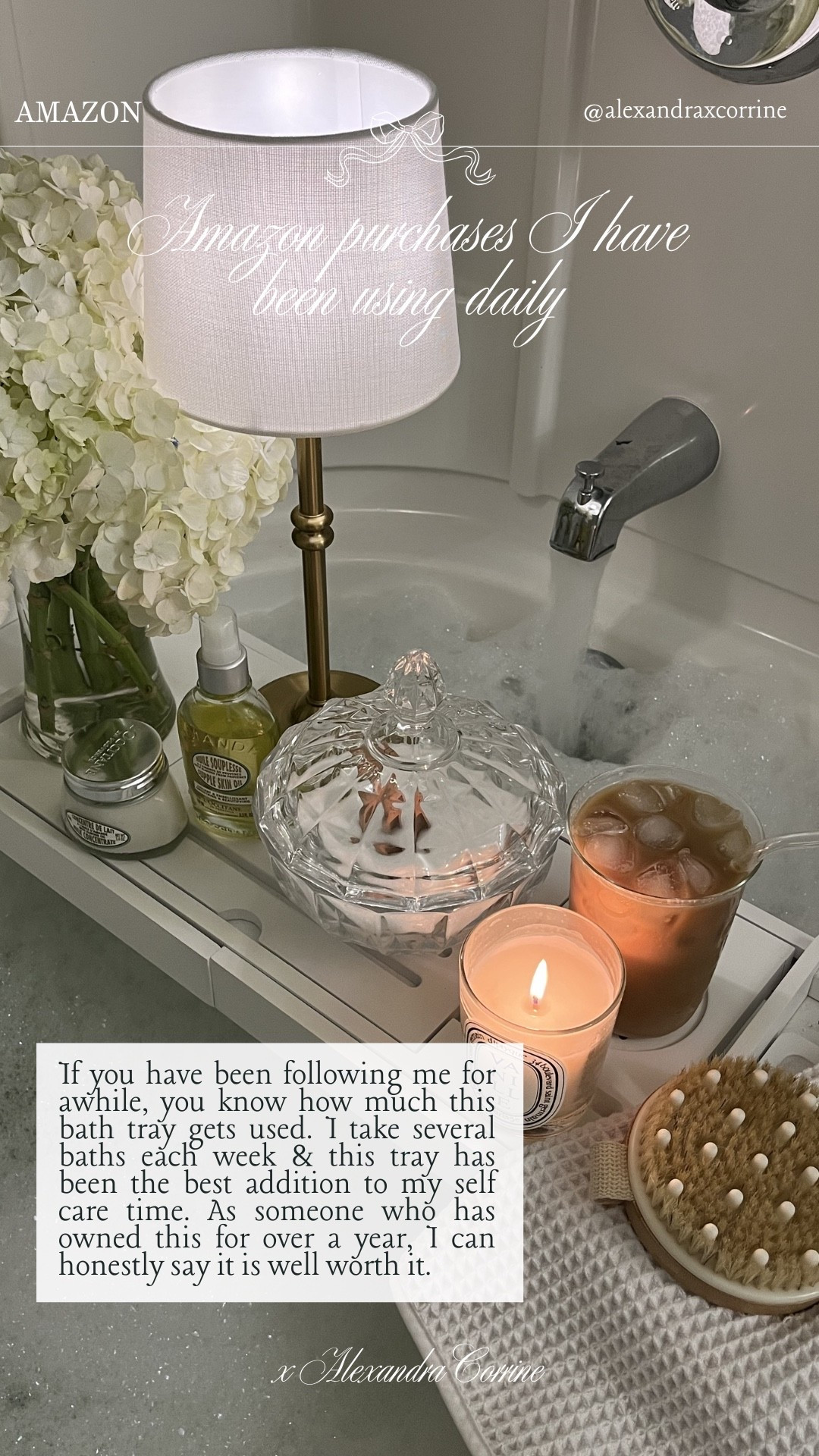 Amazon purchase I use daily & absolutely love 🤍

Amazon finds, Amazon home, Amazon beauty, Amazon prime, bath tray, self care

#LTKHome #LTKselfcare