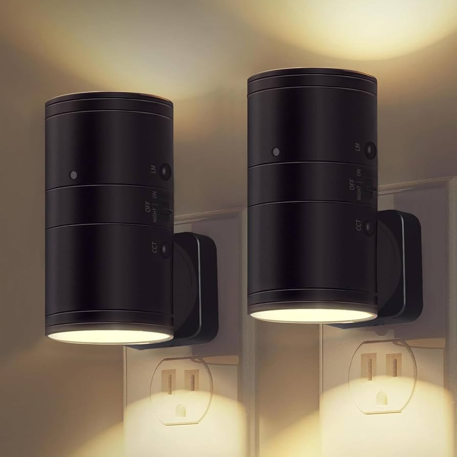 Night Light Plug into Wall, Dimmable Dusk to Dawn Sensor Led Night Light,Adjustable Brightness an... | Amazon (US)