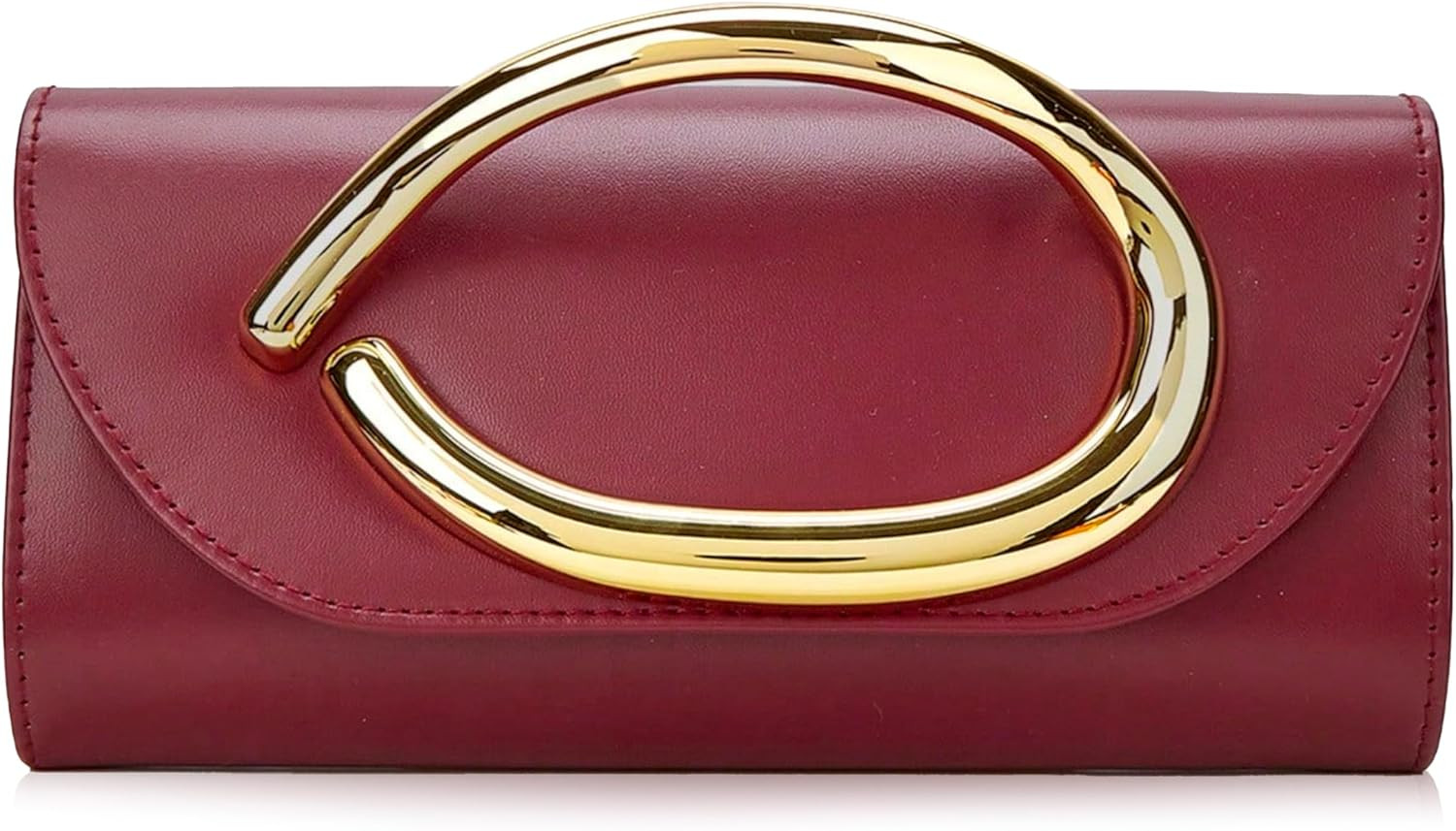 Evening Clutch Purse for Women Metal Handle Chain Bag | Amazon (US)