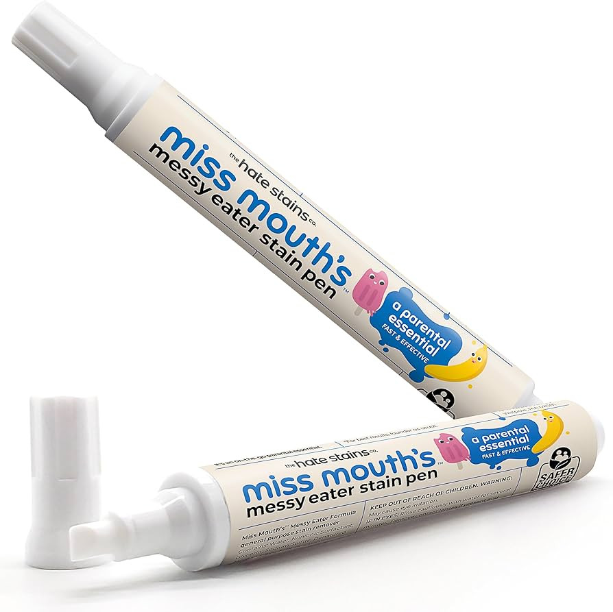 Miss Mouth's Messy Eater Stain Treater Pen - 2 Pack To Go Instant Stain Remover Pen - Newborn & B... | Amazon (US)