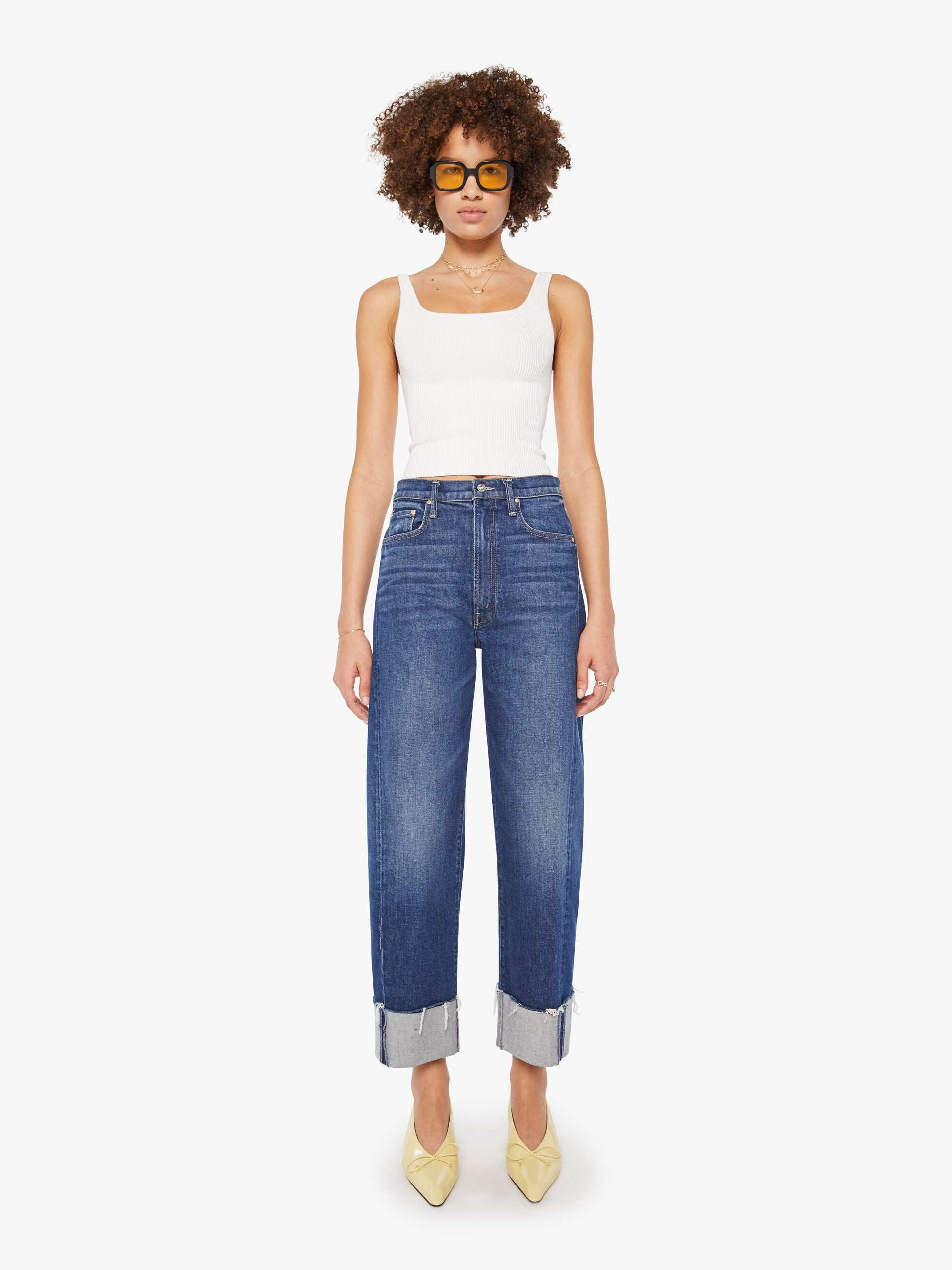 The Half-Pipe Ankle Cuff Fray - Perfectly Imperfect | Mother Denim