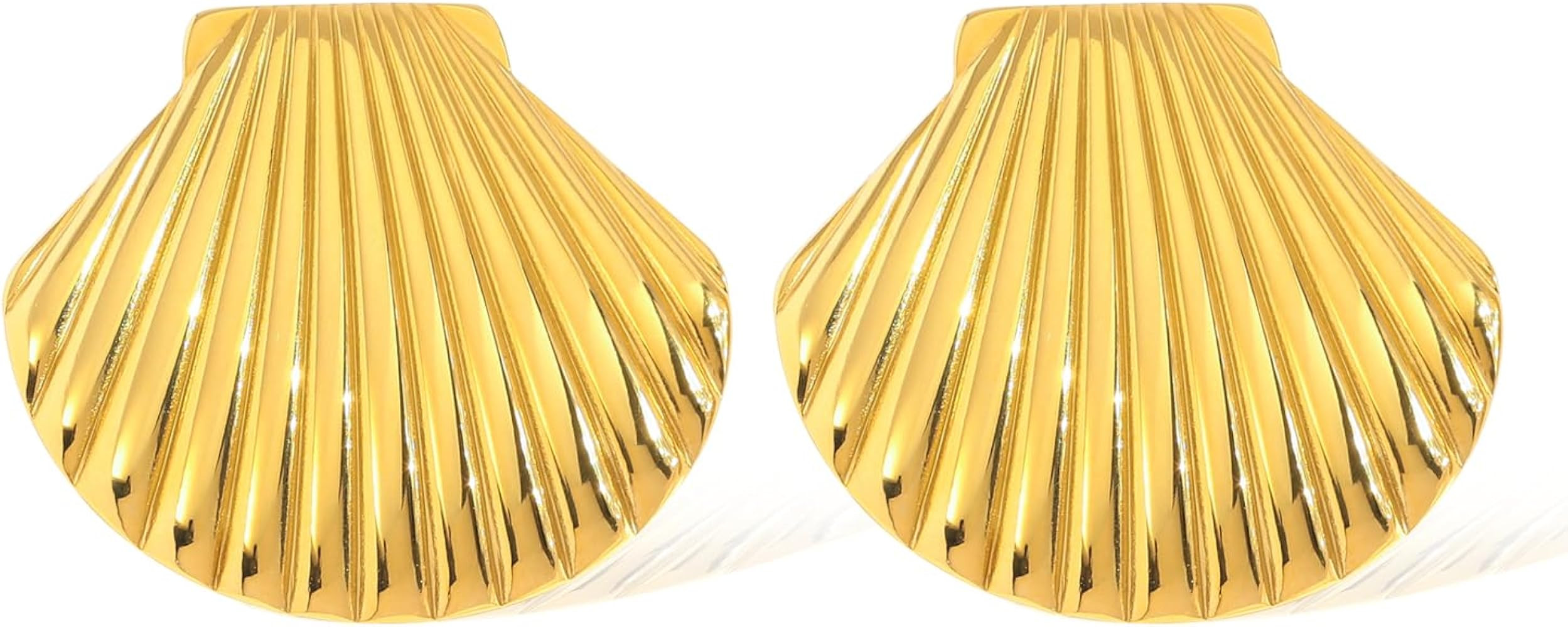 LILIE&WHITE Conch Sell Earrings Gold Stud Earrings For Women Love Knot Stud Earrings Angel Wings ... | Amazon (US)