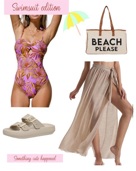 Pretty floral swimsuit
Cover up skirt
Beach bag

#LTKFind #LTKunder50 #LTKswim