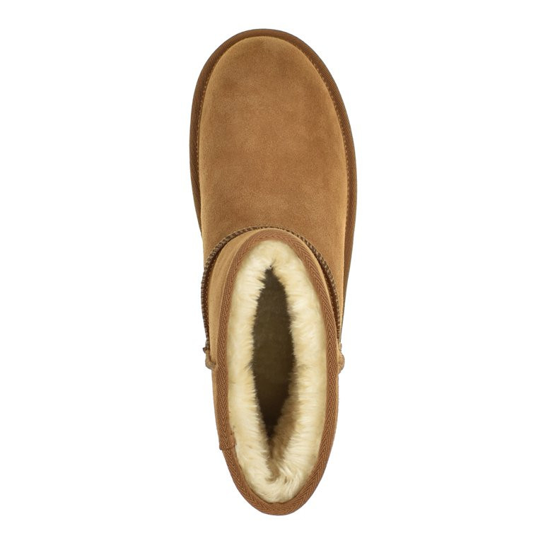 Time and Tru Women's Mini Genuine Suede Boots | Walmart (US)