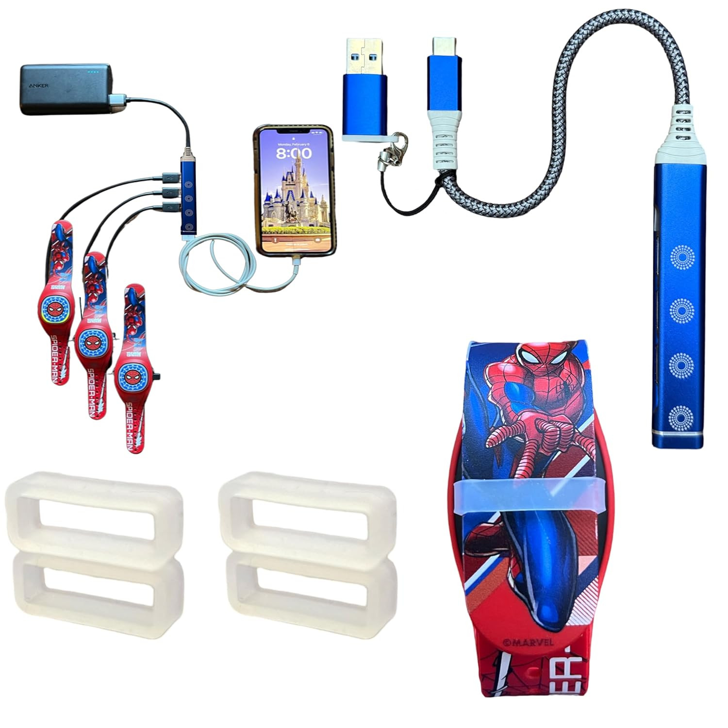 MultiCharger for MagicBand+, MagicBand + & Magic Band Compatible with FuelRod and Other External ... | Amazon (US)