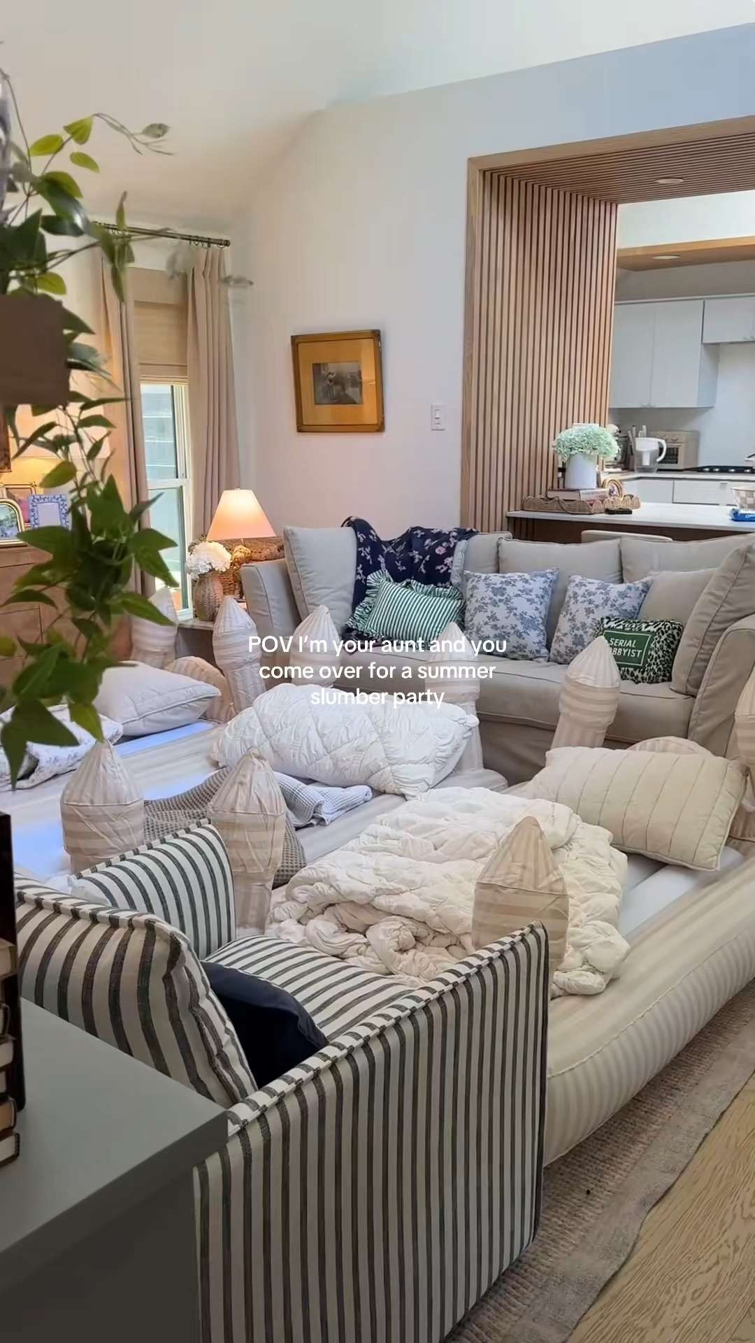 POV I'm your aunt and you come over for a summer slumber party 🤍🌼☁️ 

 #LTKActive #LTKHome #LTKStyleTip