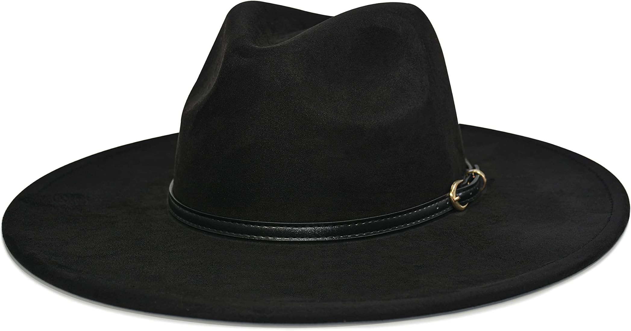 FLUFFY SENSE. Big Wide Brim Fedora Hat for Women - Nashville Outfits Western Hats Women's Felt Panam | Amazon (US)