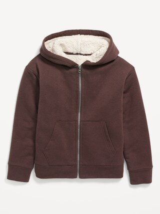 Cozy Sherpa-Lined  Zip Hoodie for Boys | Old Navy (US)