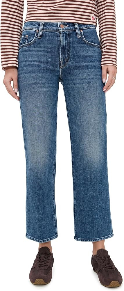 MOTHER Women's The Rambler Zip Ankle Jeans | Amazon (US)