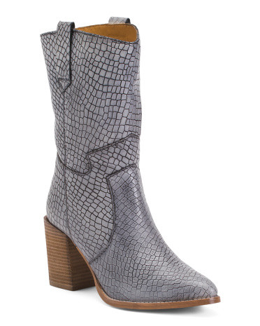 Leather Trudy Moody Western Boots | TJ Maxx