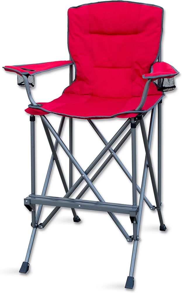 RMS Extra Tall Folding Chair - Bar Height Director Chair for Camping, Home Patio and Sports - Por... | Amazon (US)