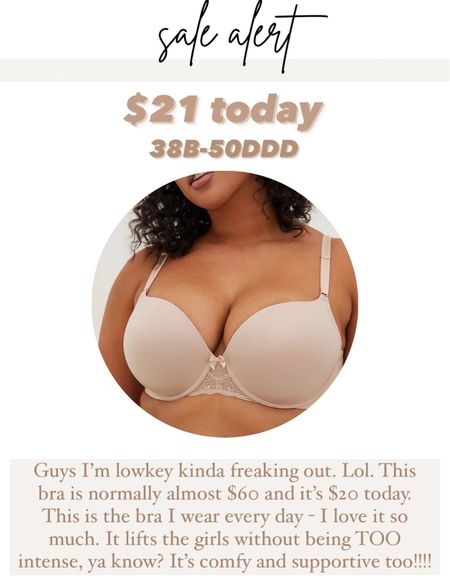 The best bra ever! I have tried so many and I love this one. It has lift but it’s not too intense! So comfortable and supportive. On sale for $40 off today omg! Torrid 360 bra 

#LTKsalealert #LTKCyberweek #LTKunder50
