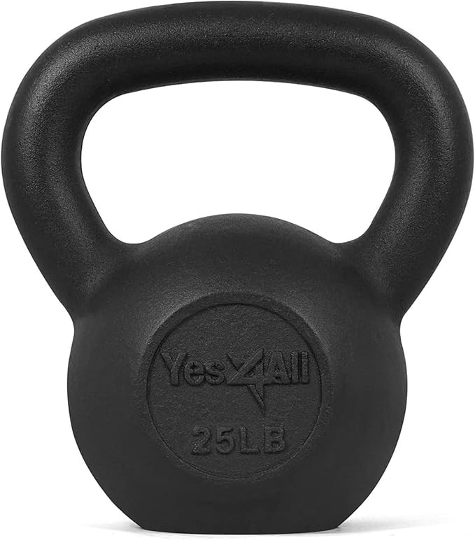 Yes4All 5-50 lbs Cast Iron Kettlebell for Dumbbell Weights Exercises, Gym, Full Body Home Workout... | Amazon (CA)