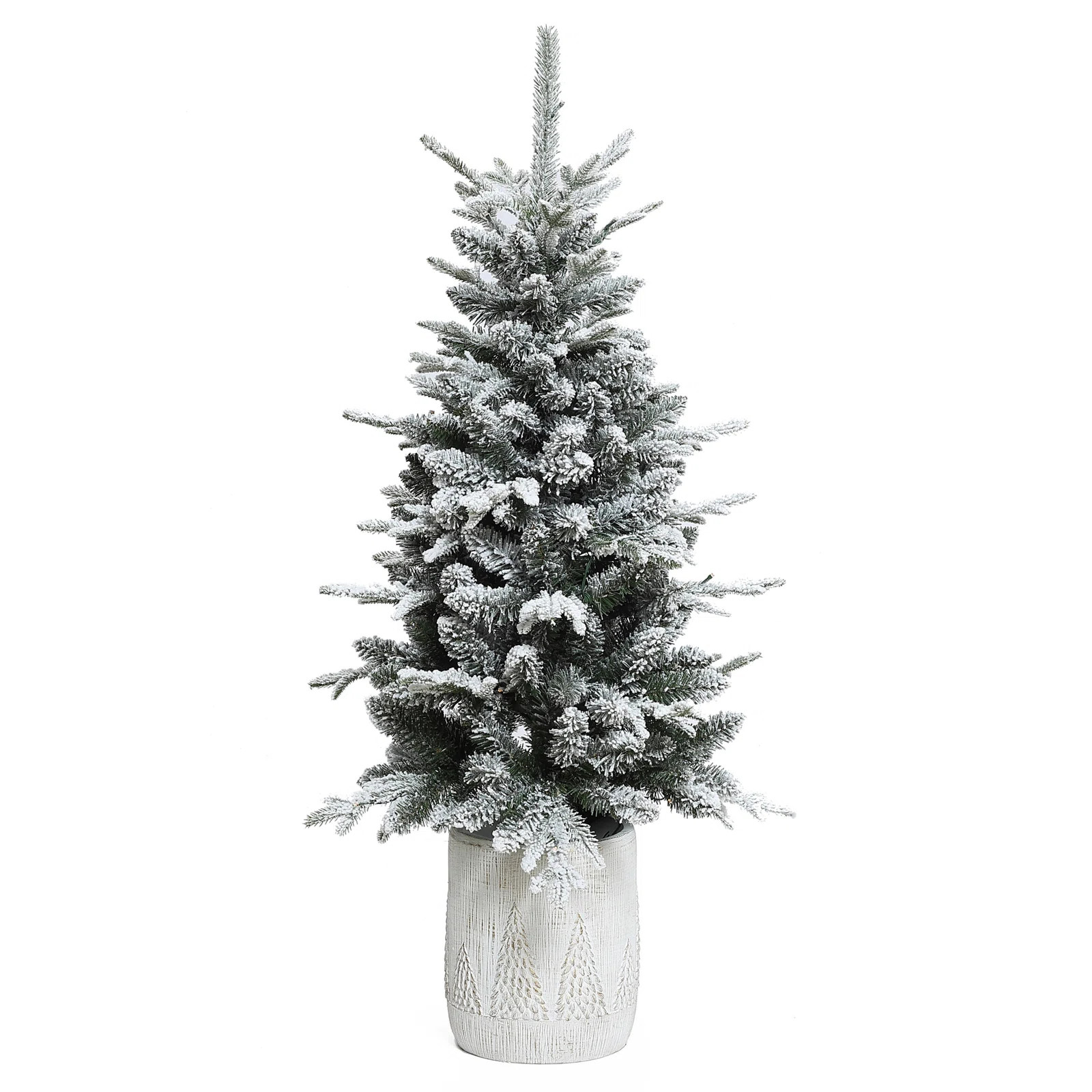 Hannia 4' Lighted Battery-Operated with Timer Artificial Pine Christmas Tree | Wayfair North America