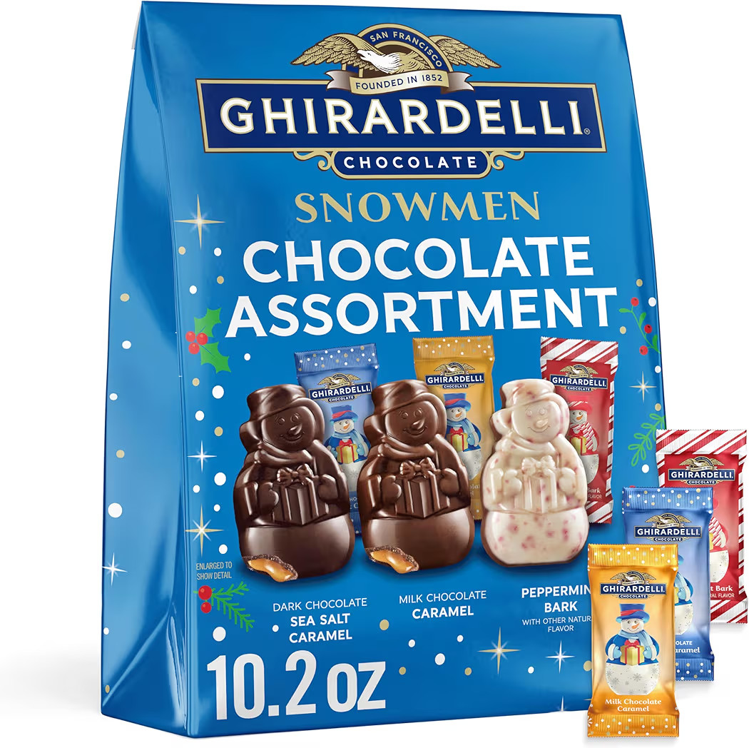 GHIRARDELLI Limited Edition Holiday Chocolate Snowmen Assortment, 10.2 oz Bag – Festive Mix of ... | Amazon (US)