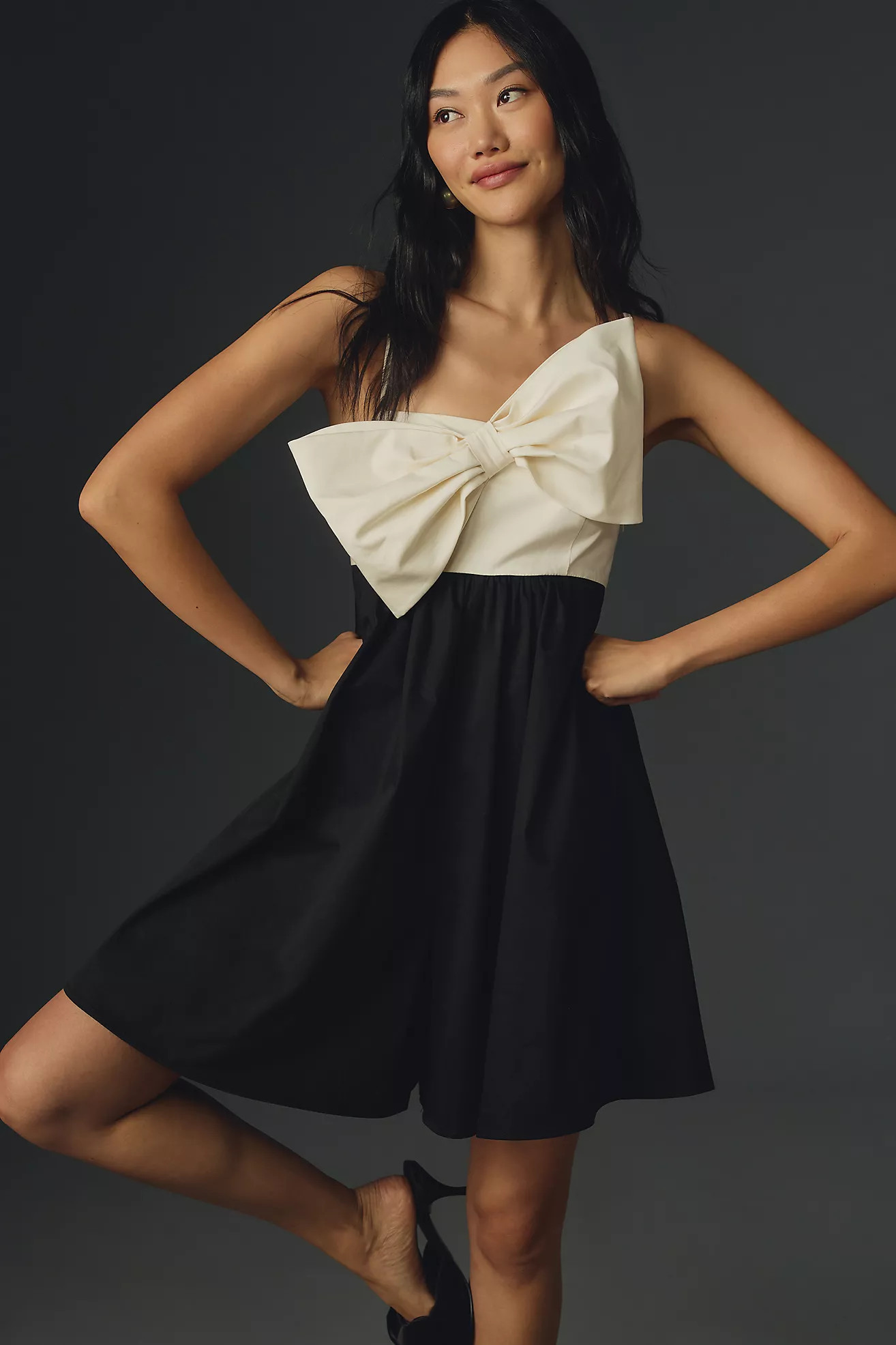 Hutch Sleeveless Bow Romper | Anthropologie (US)