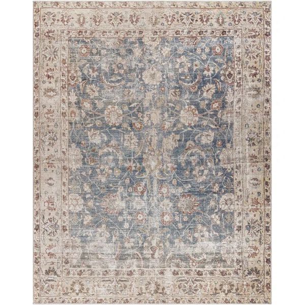 Becki Owens x Livabliss Marlene Vintage Blue/Tan Area Rug | Wayfair North America