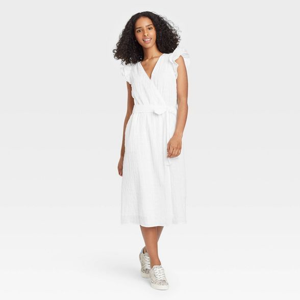 Women's Ruffle Short Sleeve Dress - A New Day™ | Target