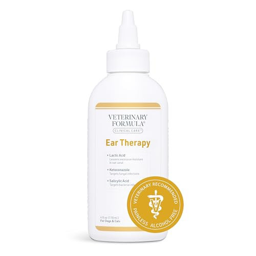 Veterinary Formula Clinical Care Ear Therapy, 4 oz. – Cat and Dog Ear Cleaner to Help Soothe Itchiness and Cleans The Ear Canal from Debris and Buildup That May Cause Infection | Amazon (US)