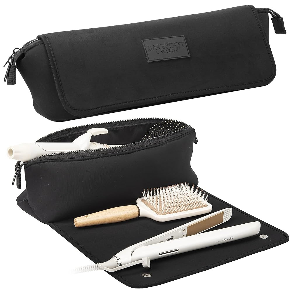 Hair Tools Travel Bag and Heat Resistant Mat for Flat Irons, Straighteners, Curling Iron, and Hai... | Amazon (US)