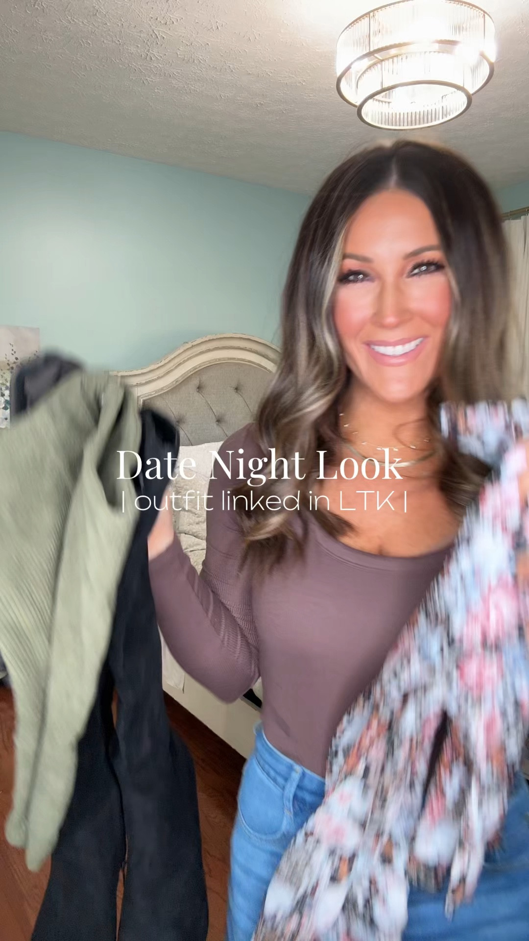 Struggling to stay warm and stylish for winter date nights? This cozy and chic January outfit solves your problem!
	•	The Top: A stunning floral mock-neck top that adds a touch of romance and elegance to your look.
	•	The Skirt: This olive green corduroy mini skirt is the perfect balance of trendy and timeless, offering a flattering silhouette.
	•	The Tights: Fleece-lined tights are your secret weapon to stay warm without sacrificing style. They keep you cozy while looking sleek.
	•	The Coat: This soft blush coat ties it all together with a pop of sophisticated color.
	•	The Boots: Knee-high brown boots are not only practical for the cold but also elevate the entire look.

This outfit is perfect for a dinner date or a night out, giving you confidence and warmth even in chilly weather. Grab your fleece-lined tights and layer up with style! #WinterDateNight #StylishAndWarm #TikTokOutfits

	1.	Winter date night outfit
	2.	Fleece-lined tights outfit
	3.	Stylish January outfit ideas

#DateNightLooks
#WinterStyleInspo
#FashionFinds

#LTKStyleTip #LTKSeasonal #LTKShoeCrush