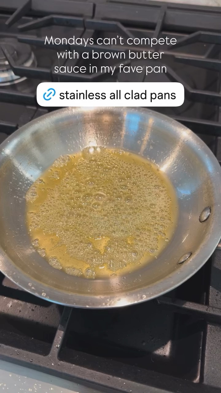 Mondays can’t compete with a brown butter sauce in my fave pan

Non toxic stainless steel all clad 

#LTKfoodie #LTKvlog #LTKHome