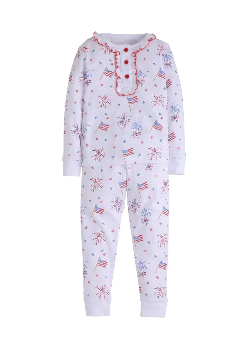Girl Printed Jammies- Flags | Little English