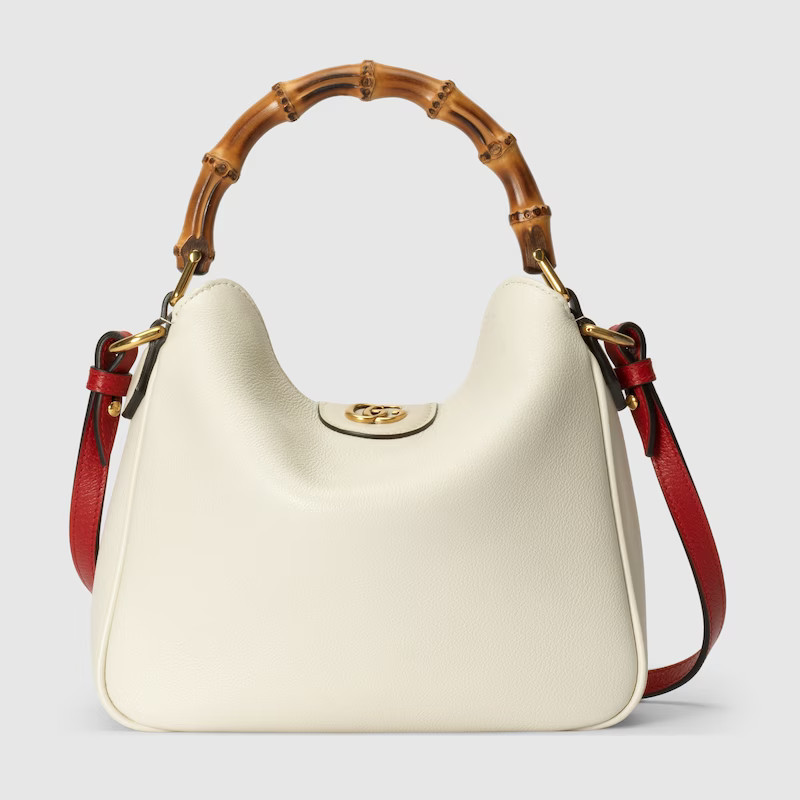 GUCCI Diana Small Shoulder Bag, White, Leather | Gucci (US)