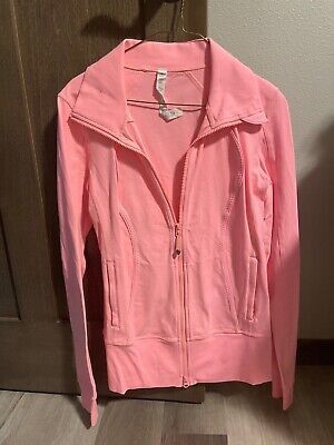 Lululemon Full Zipper Pink EUC Asana Jacket Long Sleeve Women's Size 8 | eBay US