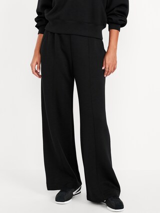 High-Waisted Bounce Fleece Wide-Leg Sweatpants | Old Navy (US)