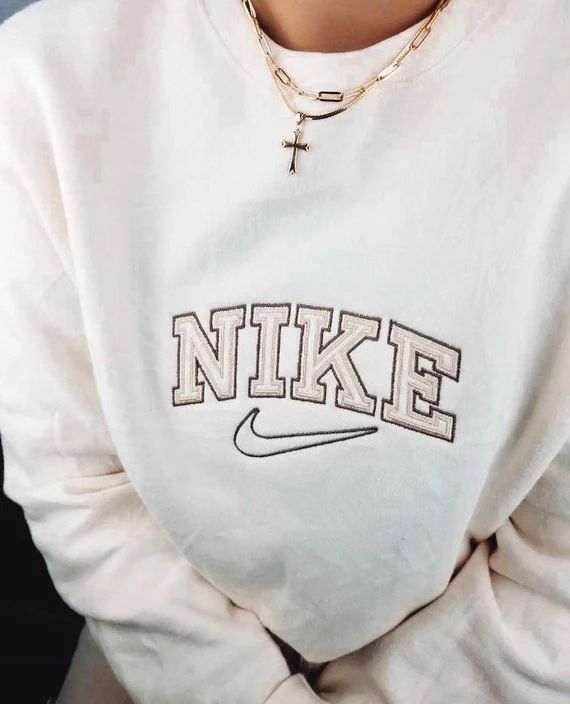 Vintage Inspired Nike Embroidered Crewneck Sweatshirt | Etsy | Etsy (US)