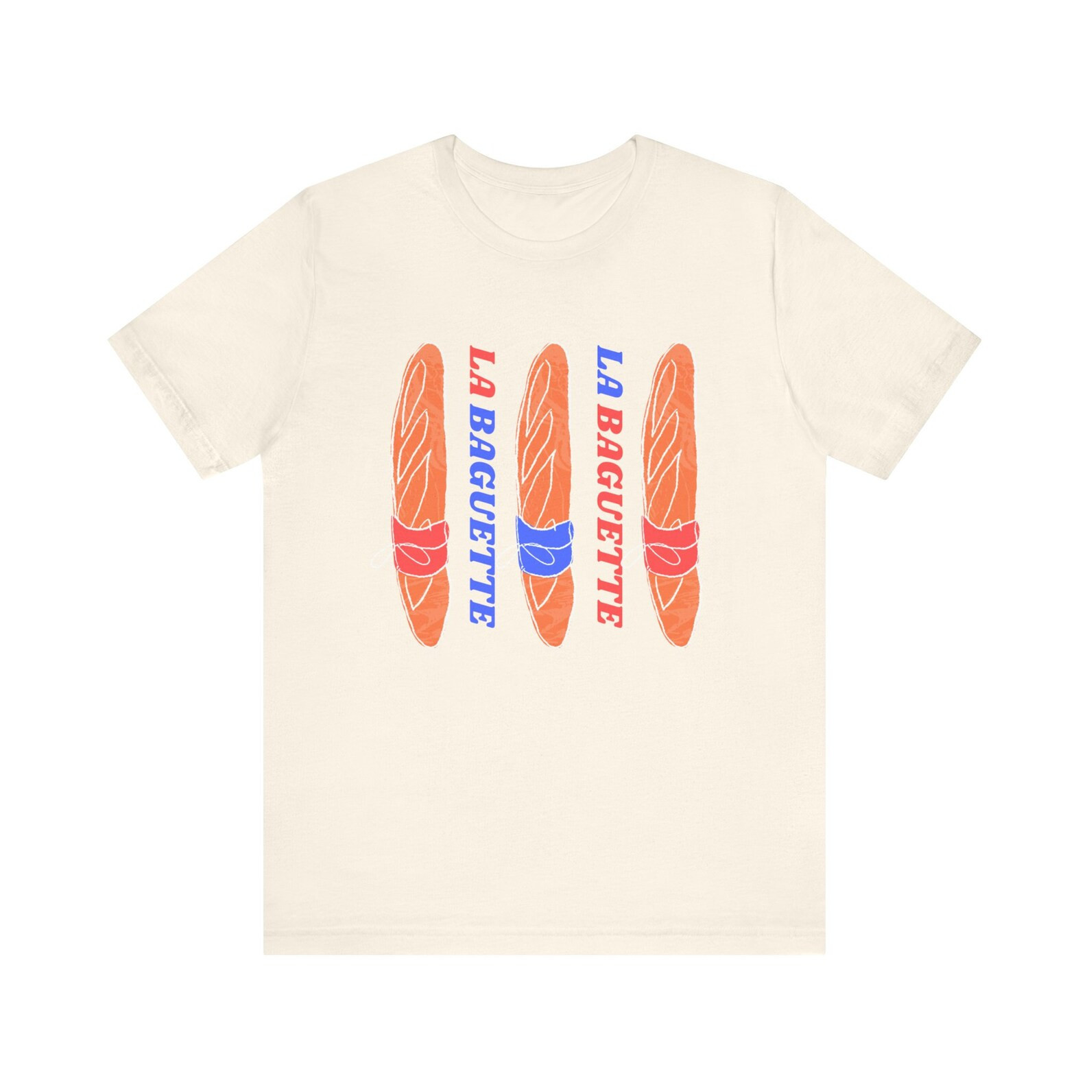 La Baguette French Short Sleeve Tee, French Baguette Tshirt, Francophile Gift, French Foodie Shir... | Etsy (US)
