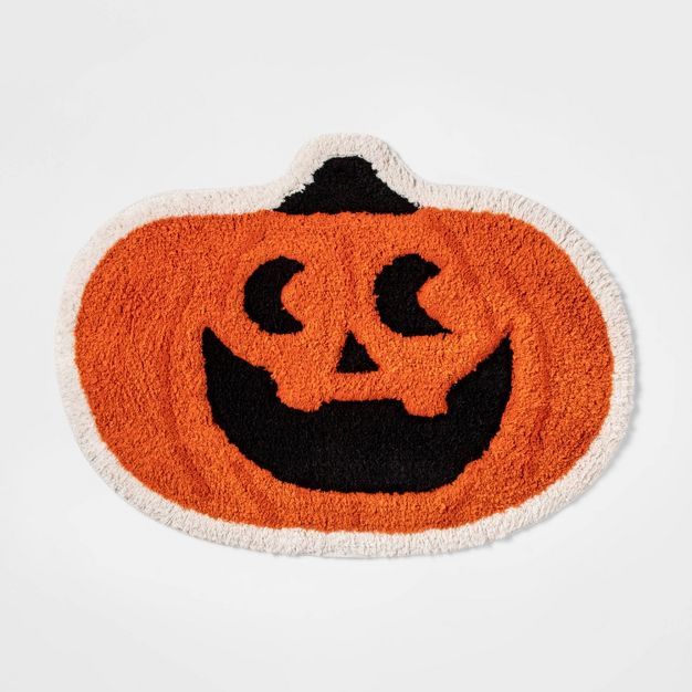 Halloween Pumpkin Shaped Bath Rug - Hyde & EEK! Boutique™ | Target