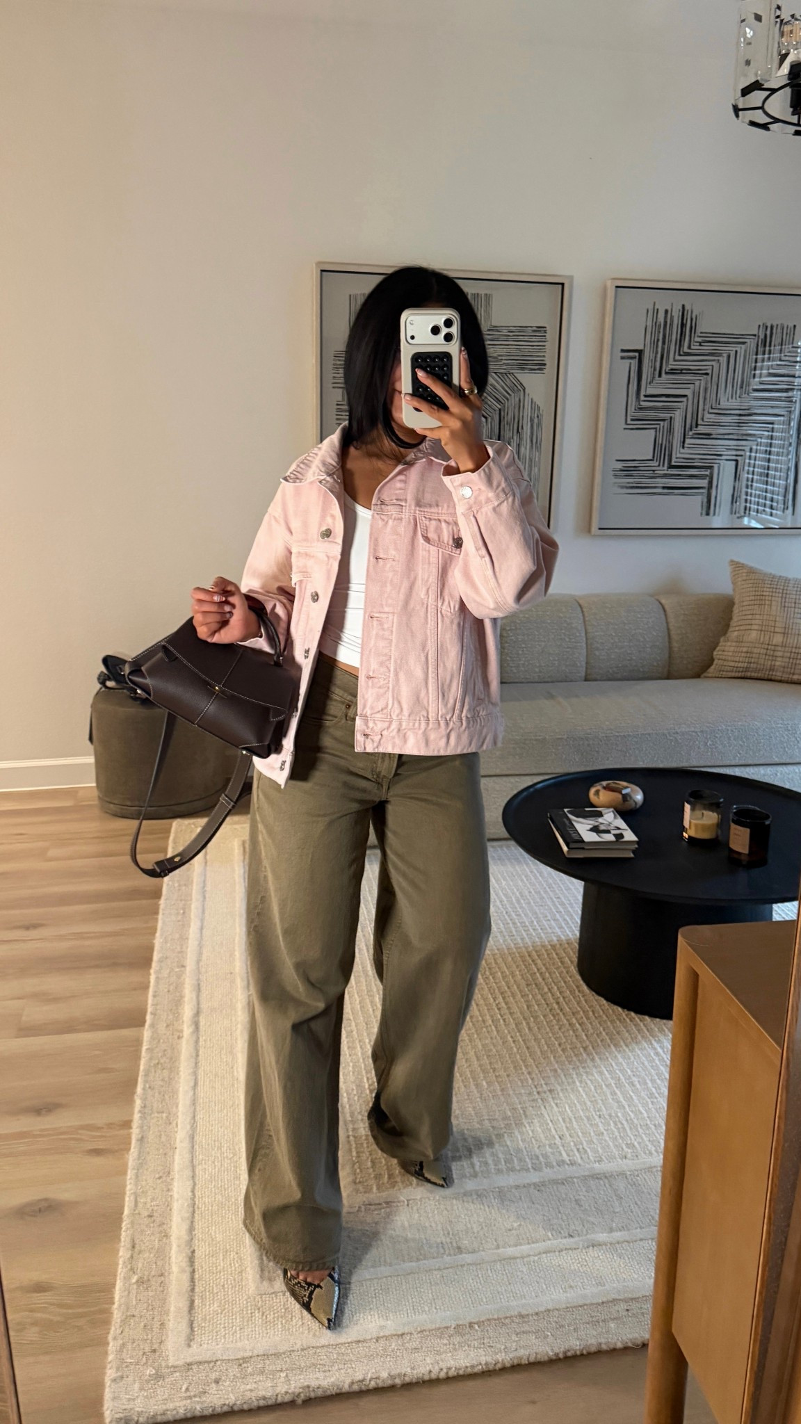 Size s/m jacket! 27 jeans🫒🤎🤎