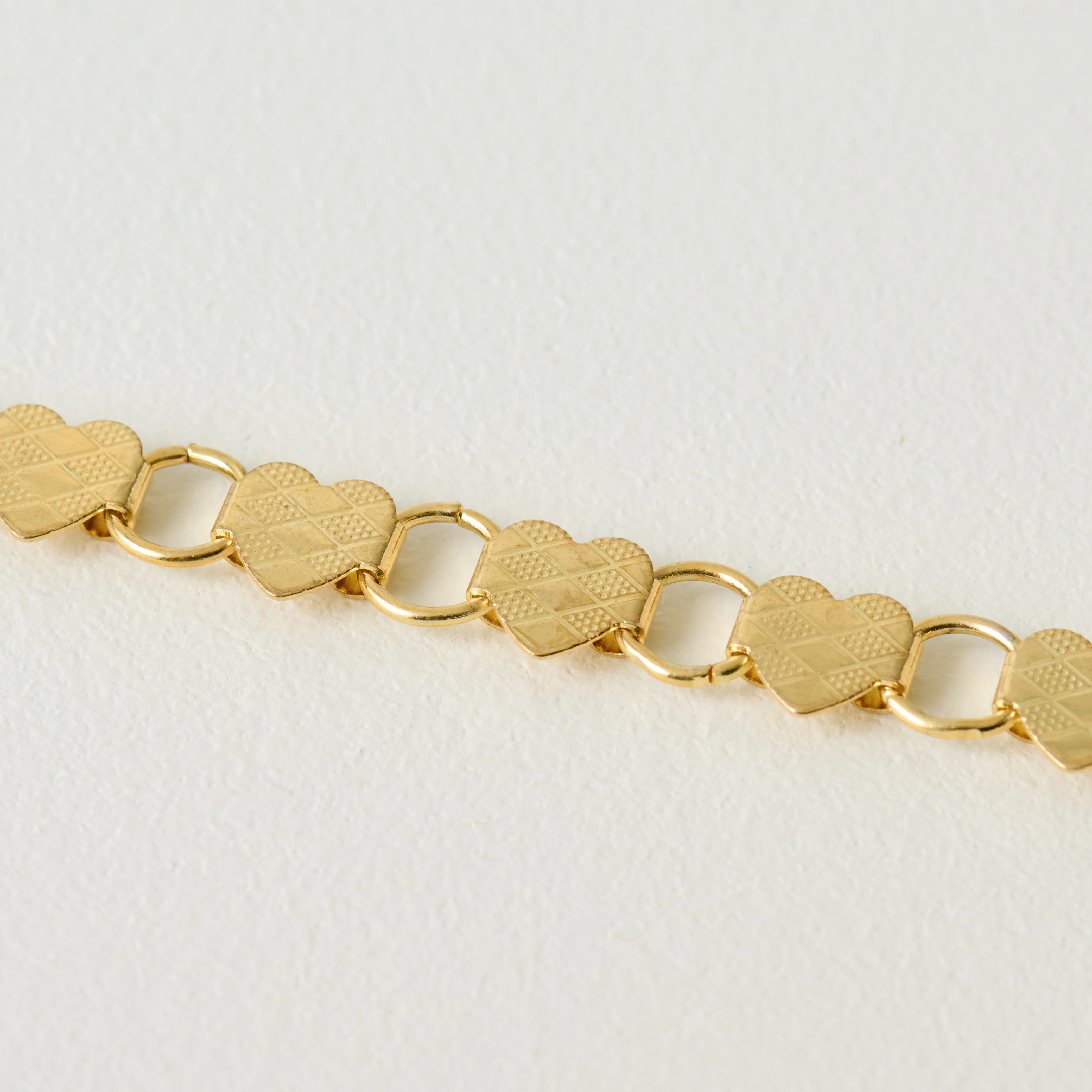 Gold Heart Brass Bracelet | Magnolia