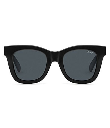 Quay Australia After Hours Square Sunglasses - Shiny Black Smoke | Dillard's