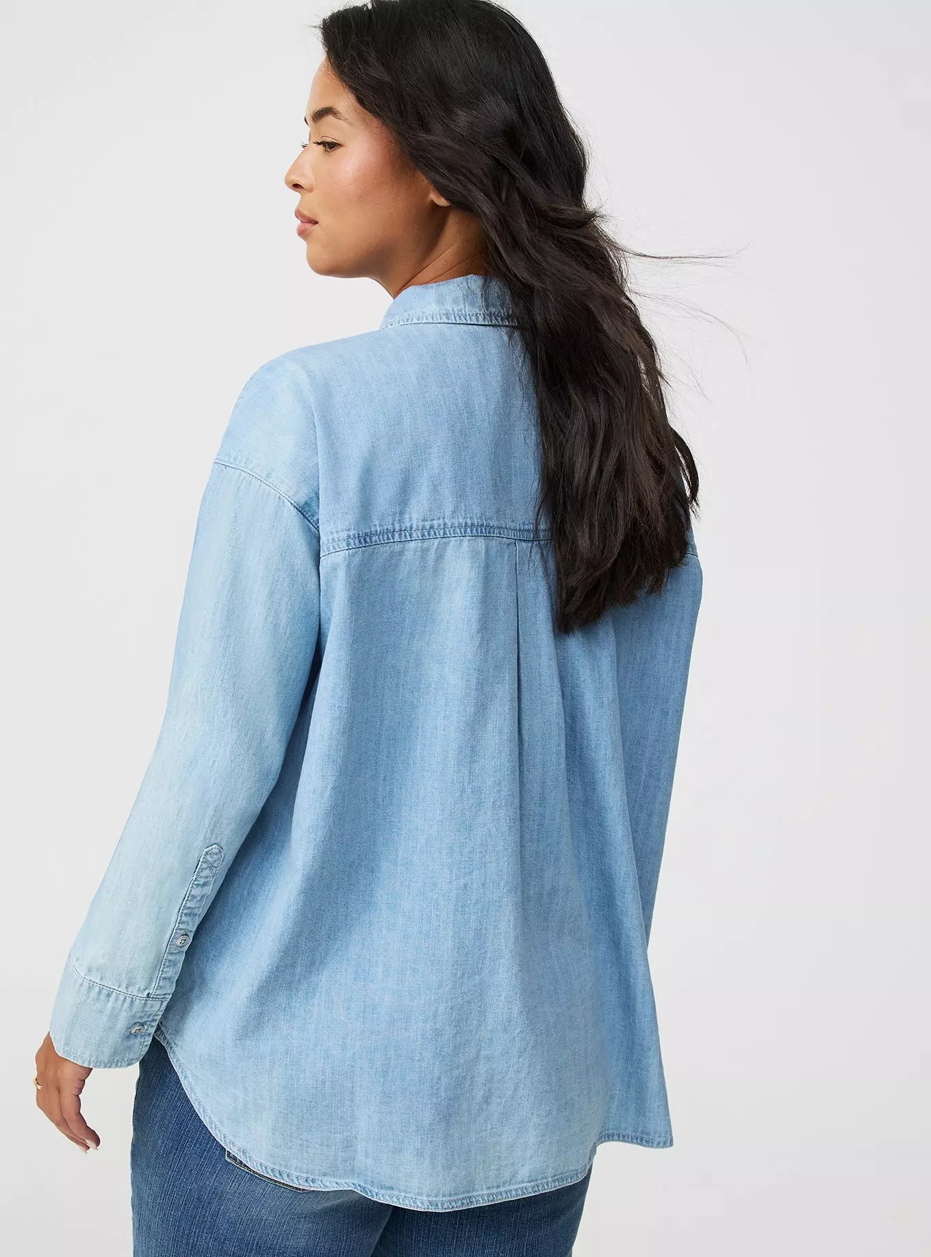 Oversized Denim Tunic Shirt | Torrid (US & Canada)